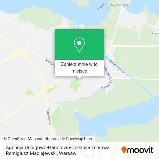 Mapa Agencja Usługowo-Handlowo-Ubezpieczeniowa Remigiusz Maciejewski