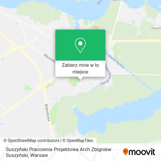 Mapa Suszyński Pracownia Projektowa Arch Zbigniew Suszyński