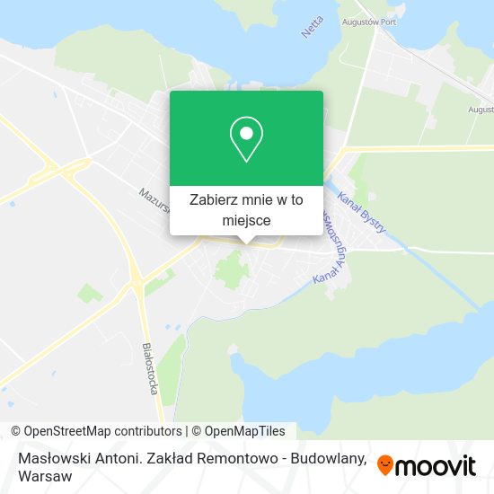 Mapa Masłowski Antoni. Zakład Remontowo - Budowlany