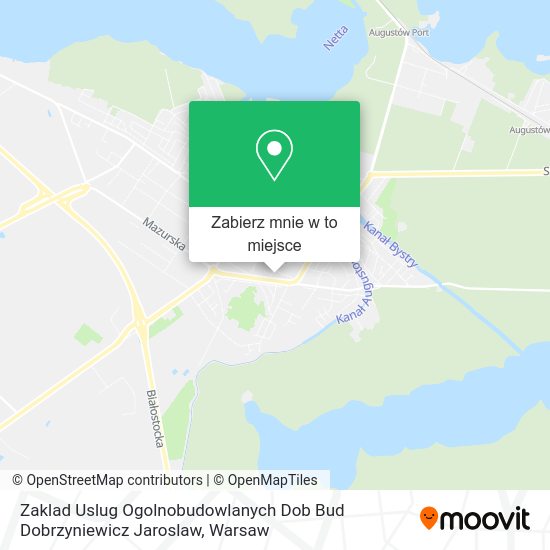 Mapa Zaklad Uslug Ogolnobudowlanych Dob Bud Dobrzyniewicz Jaroslaw