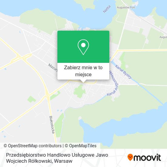 Mapa Przedsiębiorstwo Handlowo Usługowe Jawo Wojciech Rółkowski