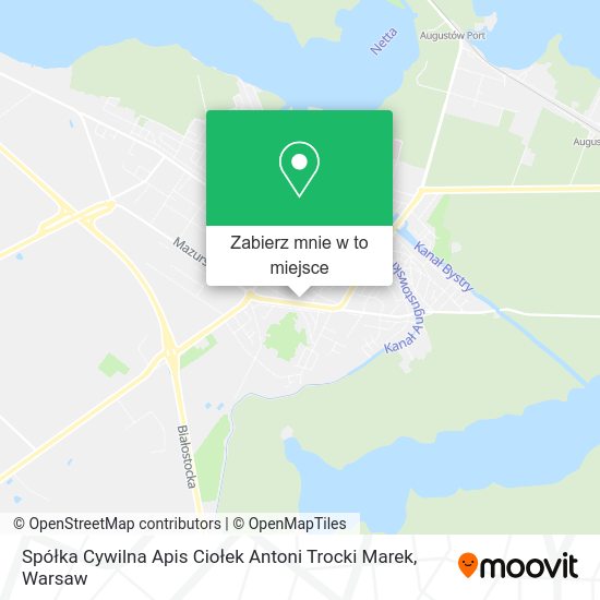 Mapa Spółka Cywilna Apis Ciołek Antoni Trocki Marek