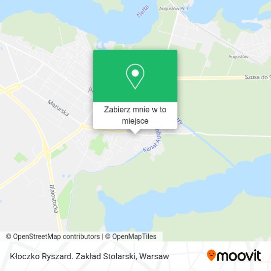 Mapa Kłoczko Ryszard. Zakład Stolarski