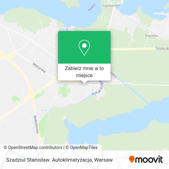 Mapa Szadziul Stanisław. Autoklimatyzacja