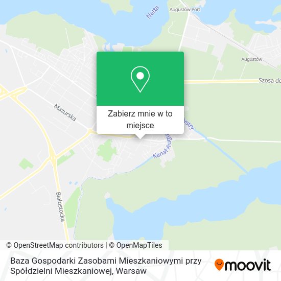 Mapa Baza Gospodarki Zasobami Mieszkaniowymi przy Spółdzielni Mieszkaniowej