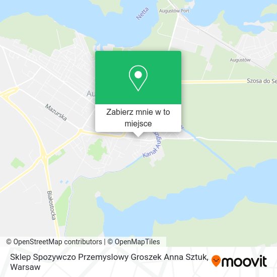 Mapa Sklep Spozywczo Przemyslowy Groszek Anna Sztuk