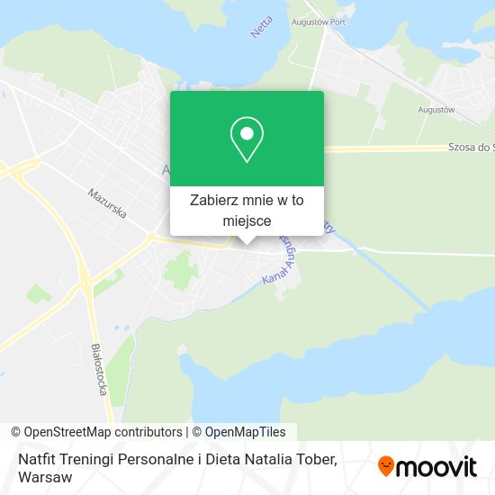 Mapa Natfit Treningi Personalne i Dieta Natalia Tober