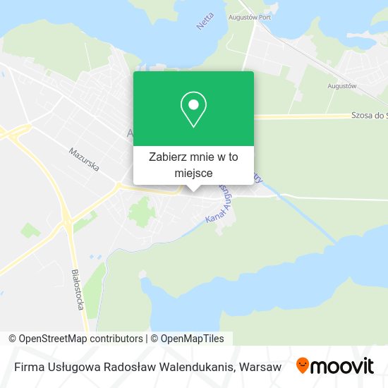 Mapa Firma Usługowa Radosław Walendukanis