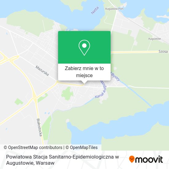 Mapa Powiatowa Stacja Sanitarno-Epidemiologiczna w Augustowie