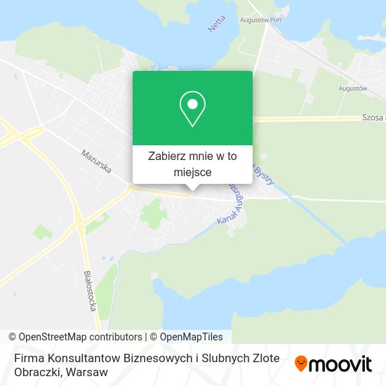 Mapa Firma Konsultantow Biznesowych i Slubnych Zlote Obraczki