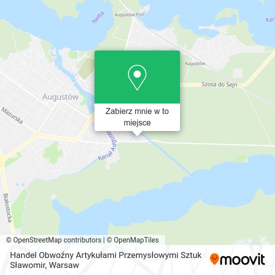 Mapa Handel Obwoźny Artykułami Przemysłowymi Sztuk Sławomir