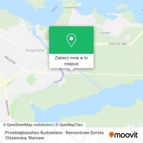 Mapa Przedsiębiorstwo Budowlano - Remontowe Dorota Olszewska