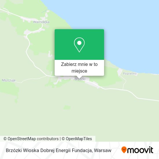 Mapa Brzózki Wioska Dobrej Energii Fundacja