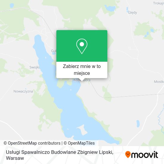 Mapa Usługi Spawalniczo Budowlane Zbigniew Lipski