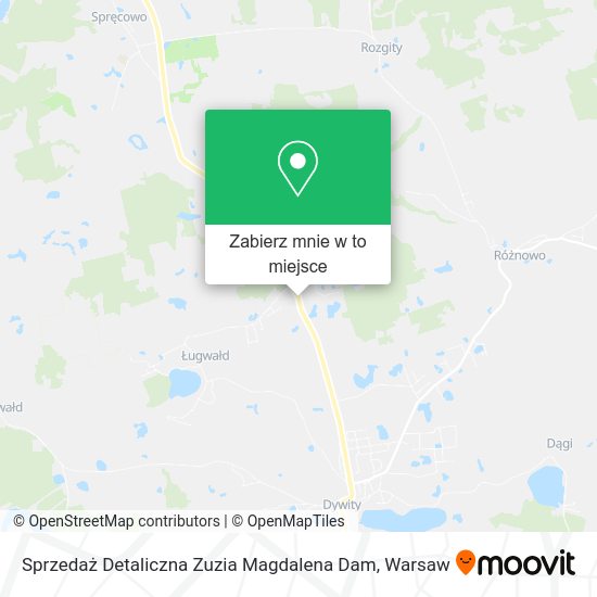 Mapa Sprzedaż Detaliczna Zuzia Magdalena Dam