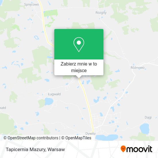 Mapa Tapicernia Mazury