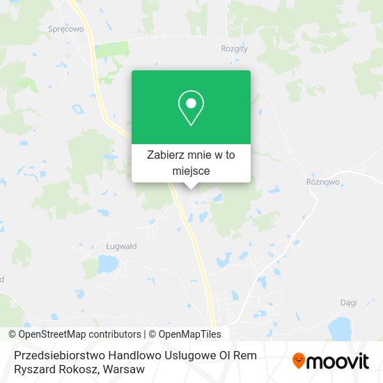 Mapa Przedsiebiorstwo Handlowo Uslugowe Ol Rem Ryszard Rokosz