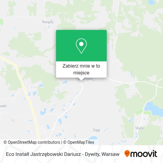 Mapa Eco Install Jastrzębowski Dariusz - Dywity