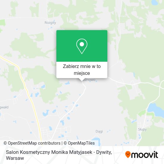 Mapa Salon Kosmetyczny Monika Matyjasek - Dywity