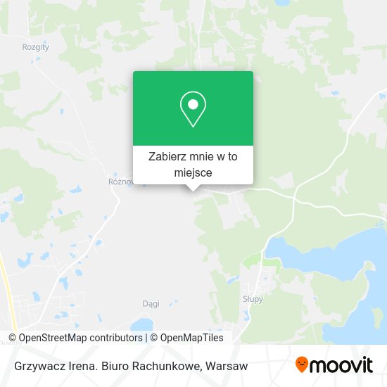 Mapa Grzywacz Irena. Biuro Rachunkowe