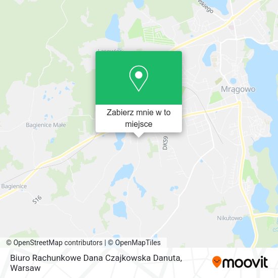 Mapa Biuro Rachunkowe Dana Czajkowska Danuta