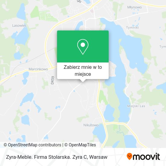 Mapa Zyra-Meble. Firma Stolarska. Zyra C