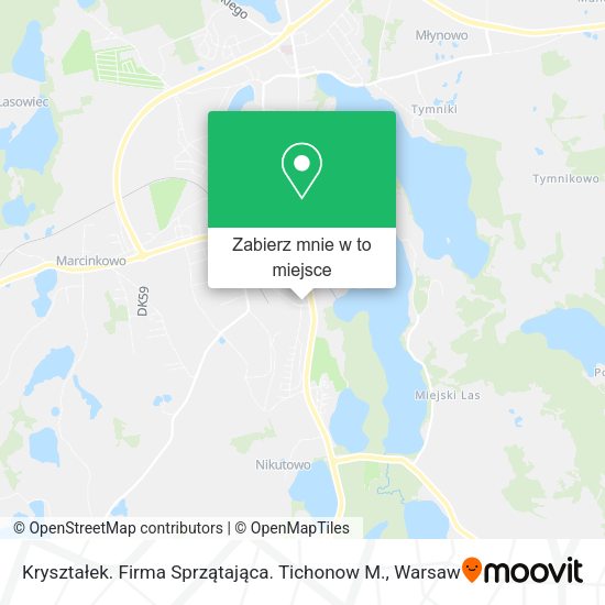 Mapa Kryształek. Firma Sprzątająca. Tichonow M.