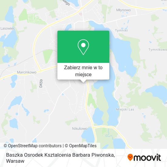 Mapa Baszka Osrodek Ksztalcenia Barbara Piwonska