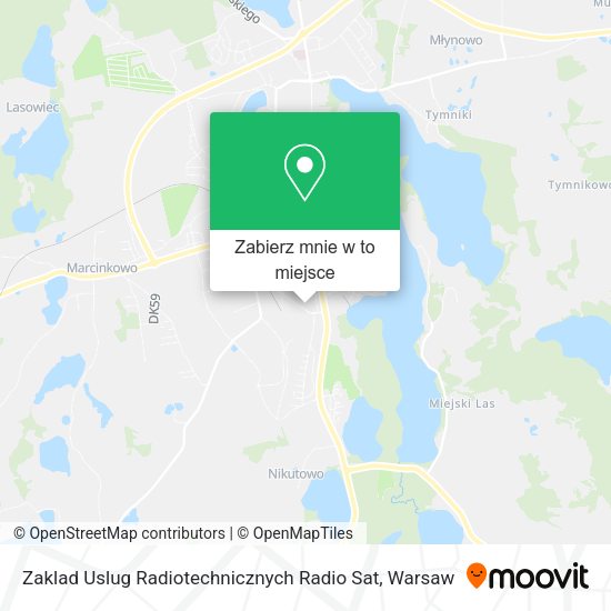 Mapa Zaklad Uslug Radiotechnicznych Radio Sat