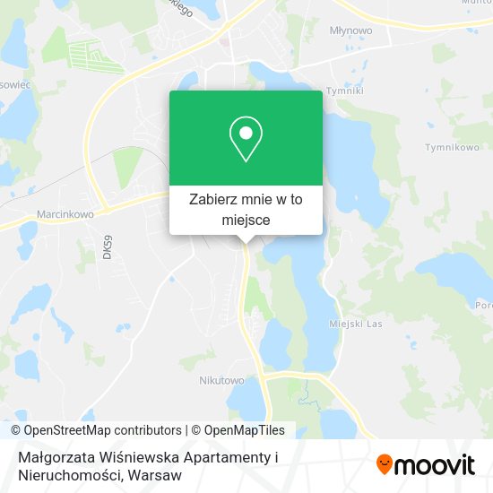 Mapa Małgorzata Wiśniewska Apartamenty i Nieruchomości