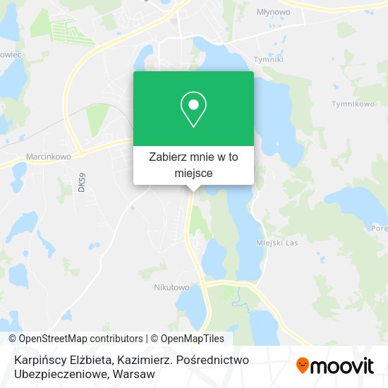 Mapa Karpińscy Elżbieta, Kazimierz. Pośrednictwo Ubezpieczeniowe