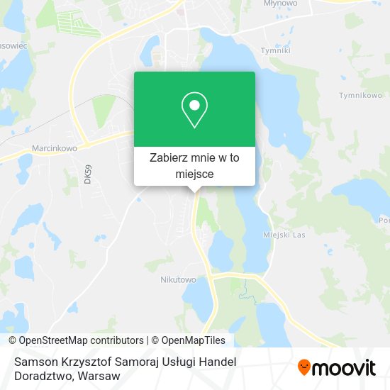 Mapa Samson Krzysztof Samoraj Usługi Handel Doradztwo