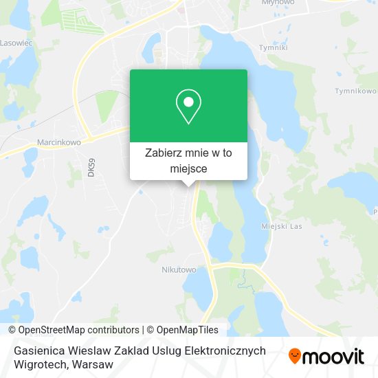 Mapa Gasienica Wieslaw Zaklad Uslug Elektronicznych Wigrotech