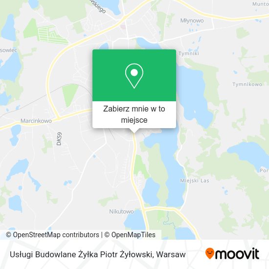 Mapa Usługi Budowlane Żyłka Piotr Żyłowski