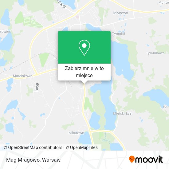 Mapa Mag Mragowo