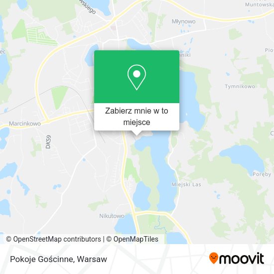 Mapa Pokoje Gościnne