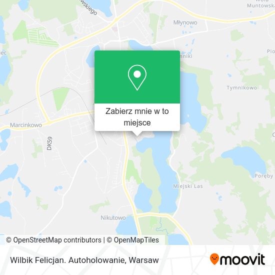 Mapa Wilbik Felicjan. Autoholowanie