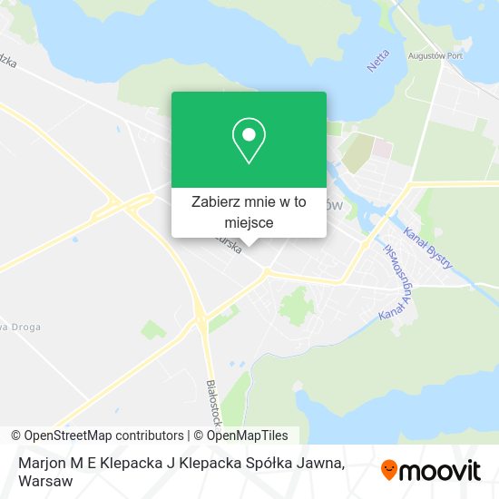 Mapa Marjon M E Klepacka J Klepacka Spółka Jawna