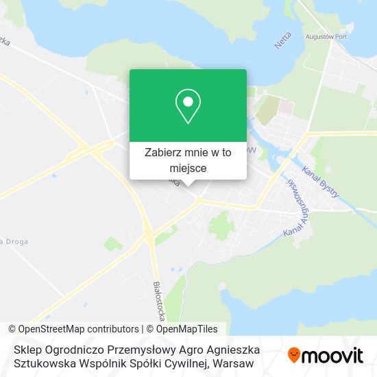 Mapa Sklep Ogrodniczo Przemysłowy Agro Agnieszka Sztukowska Wspólnik Spółki Cywilnej