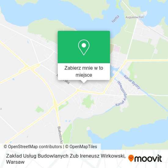 Mapa Zakład Usług Budowlanych Zub Ireneusz Wirkowski