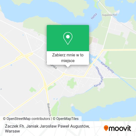 Mapa Żaczek Fh. Janiak Jarosław Paweł Augustów