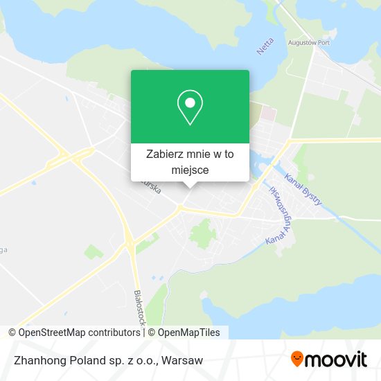 Mapa Zhanhong Poland sp. z o.o.