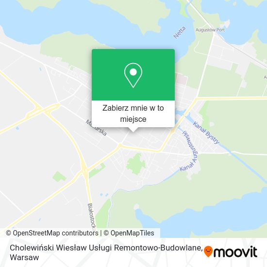 Mapa Cholewiński Wiesław Usługi Remontowo-Budowlane