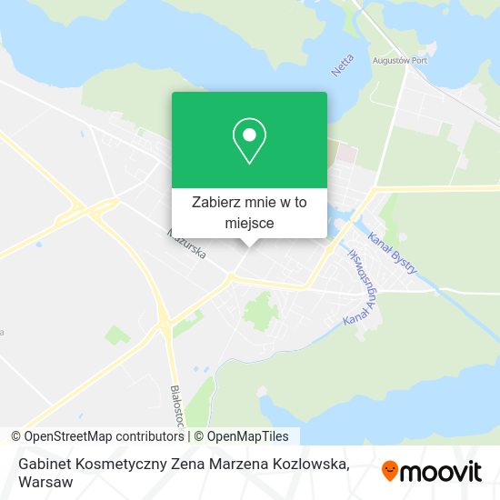 Mapa Gabinet Kosmetyczny Zena Marzena Kozlowska