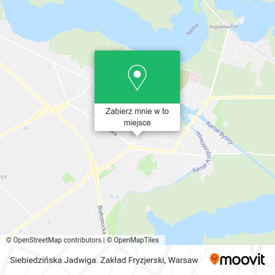 Mapa Siebiedzińska Jadwiga. Zakład Fryzjerski