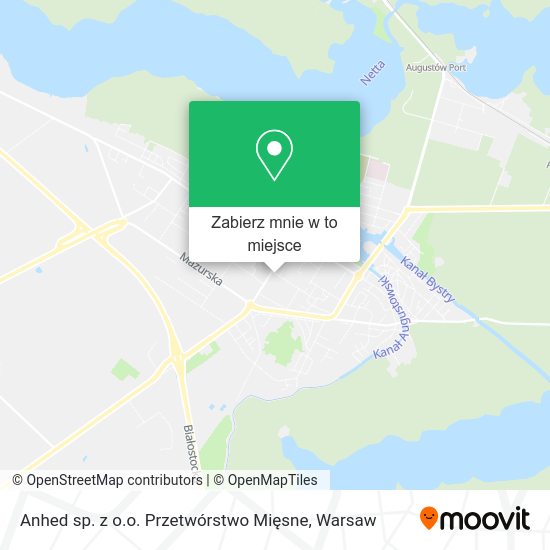 Mapa Anhed sp. z o.o. Przetwórstwo Mięsne