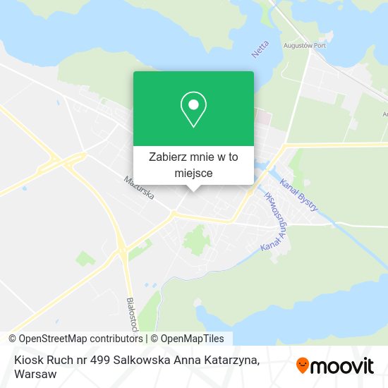 Mapa Kiosk Ruch nr 499 Salkowska Anna Katarzyna