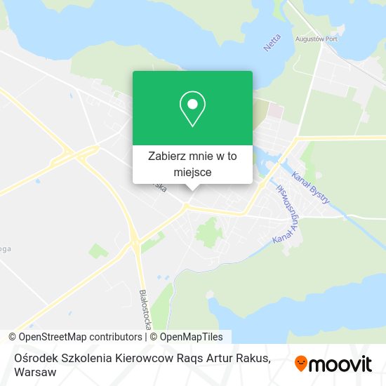 Mapa Ośrodek Szkolenia Kierowcow Raqs Artur Rakus