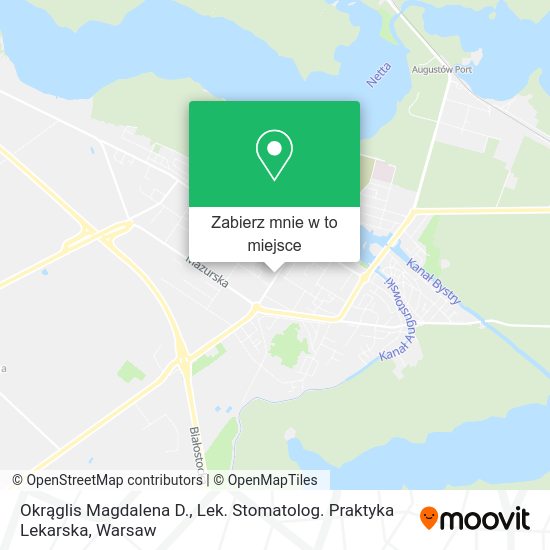 Mapa Okrąglis Magdalena D., Lek. Stomatolog. Praktyka Lekarska