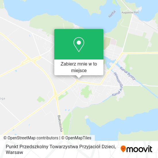 Mapa Punkt Przedszkolny Towarzystwa Przyjaciół Dzieci